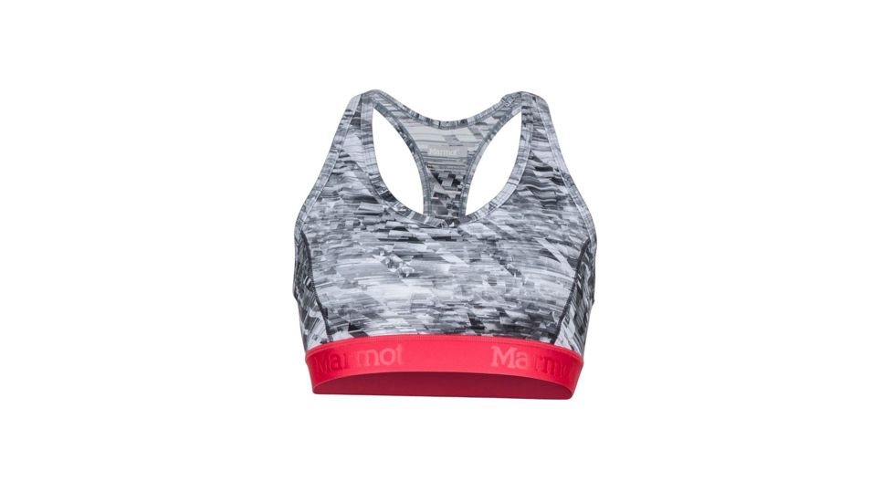 Marmot Layer Up Sports Bra - Womens, Steel Onyx Jet Stream, M 59830-8657-M