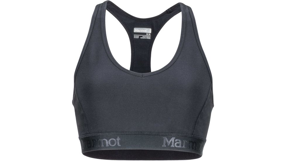 Marmot Layer Up Sportsbra - Women's-Black-X-Small