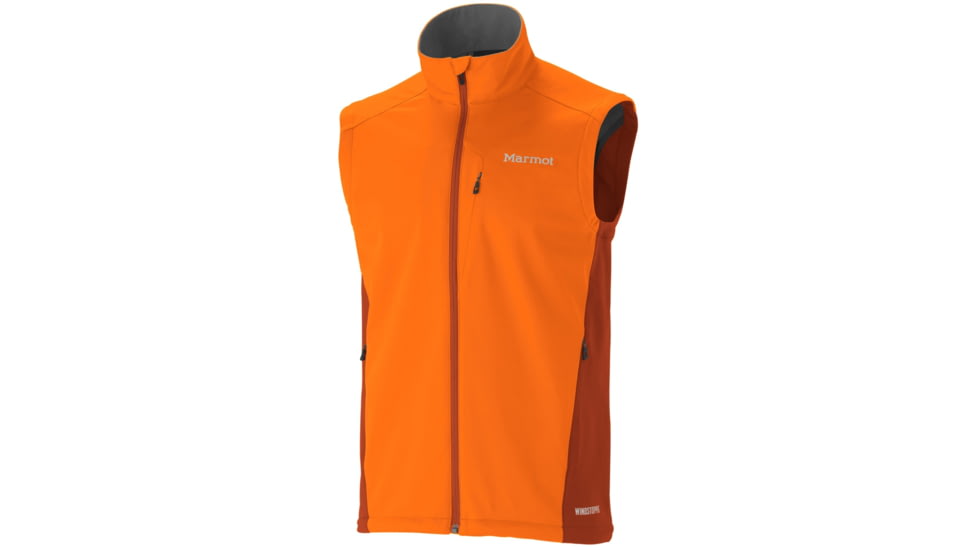 Marmot Leadville Vest - Men's-Small-Orange Spice/Rust