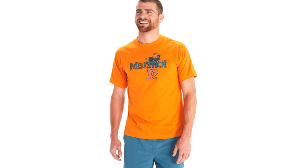 Marmot Leaning Marty Short Sleeve Tee - Mens, Orange Pepper, Extra Large, M14130-21524-XL