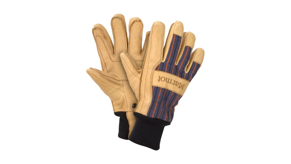 Marmot Lifty Glove - Mens-Tan/Electric Blue-X-Small