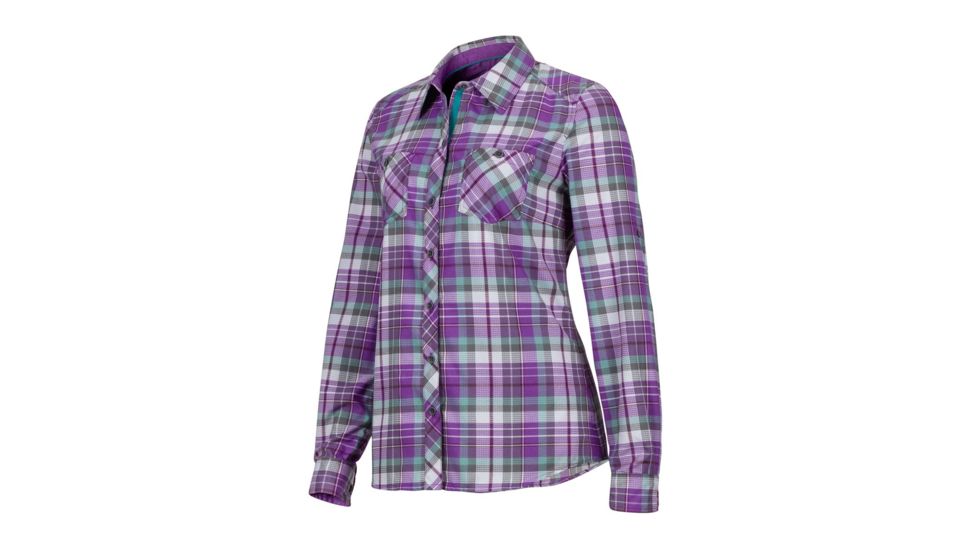 Marmot Lillian Long Sleeve Shirt - Womens, Bright Violet, Extra Small 48280-6238-XS