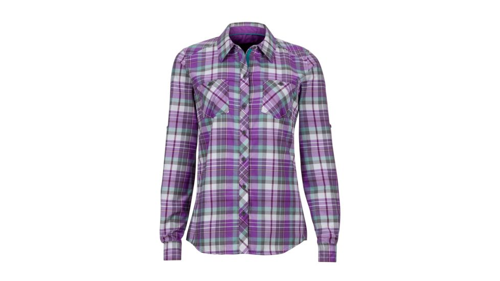 Marmot Lillian Long Sleeve Shirt - Womens, Bright Violet, Extra Small 48280-6238-XS