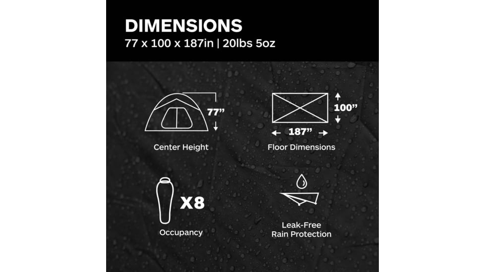 Marmot Limestone Tent - 8 Person, Green Shadow/Moss, One Size, 29990-4200-ONE