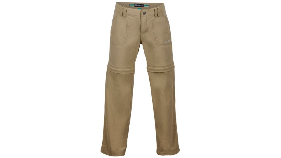 Marmot Lobo's Convertible Pant - Girl's-Desert Khaki-Small