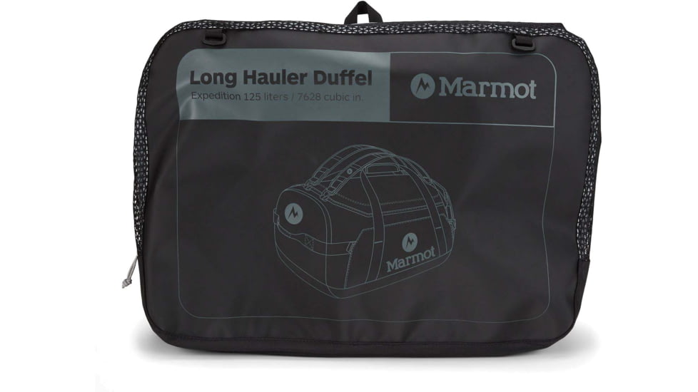 Marmot Long Hauler Duffel Expedition Bag, Black, One Size, 36360-001-ONE