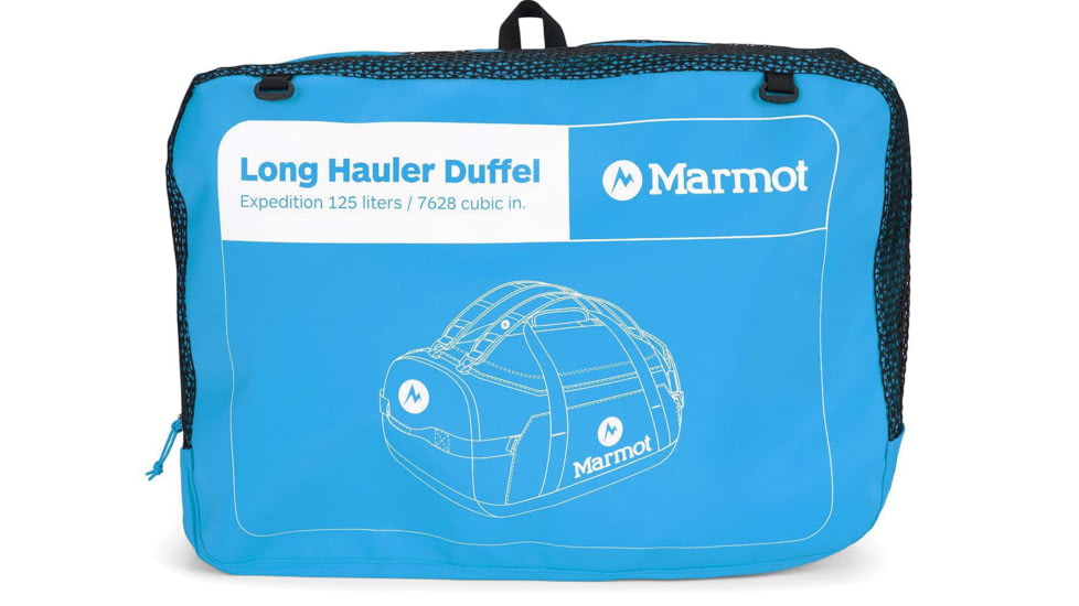 Marmot Long Hauler Duffel Expedition Bag, Clear Blue/Dark Steel, One Size, 36360-5022-ONE