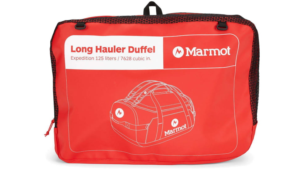Marmot Long Hauler Duffel Expedition Bag, Victory Red, One Size, 36360-6702-ONE