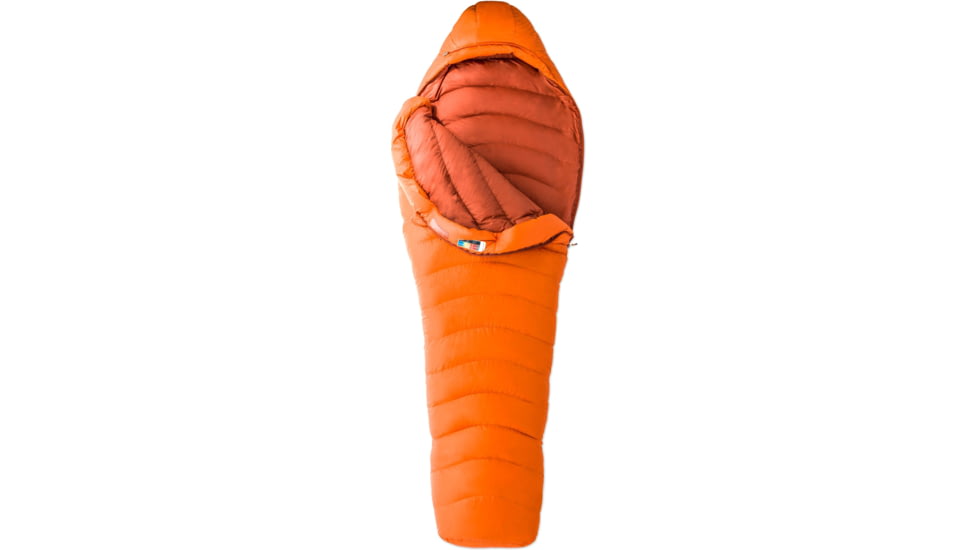 Marmot Long Lithium 0 Sleeping Bag, Blaze/Dark Rust, Left Zipper, 0, 900411-9346-LZ