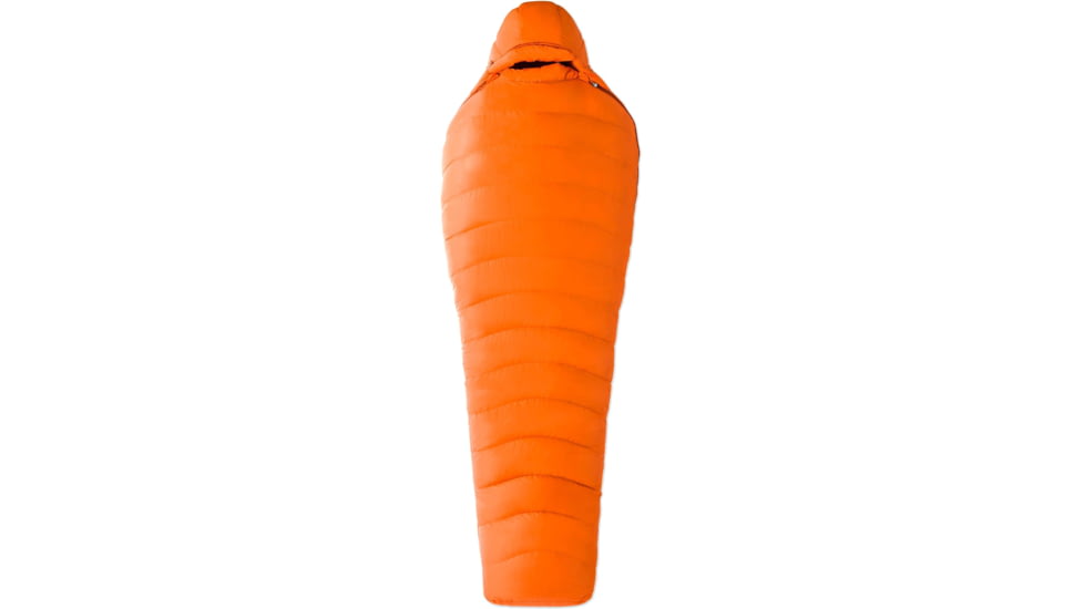 Marmot Long Lithium 0 Sleeping Bag, Blaze/Dark Rust, Left Zipper, 0, 900411-9346-LZ