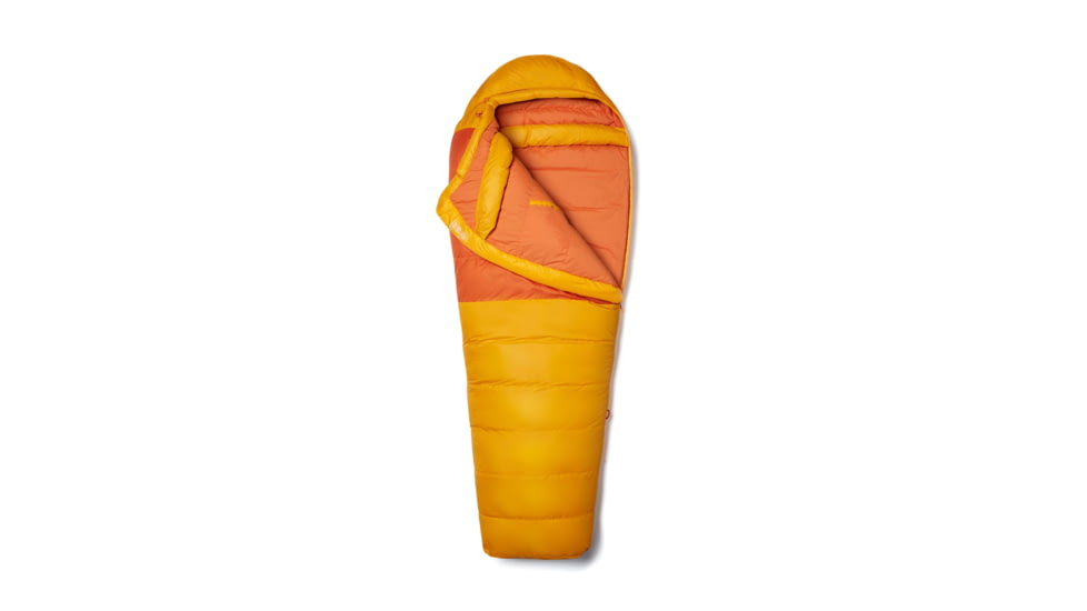 Marmot Lost Coast 5 Sleeping Bags, Golden Sun/Tangelo, Left Zip, Short, M15417-23305-LZ