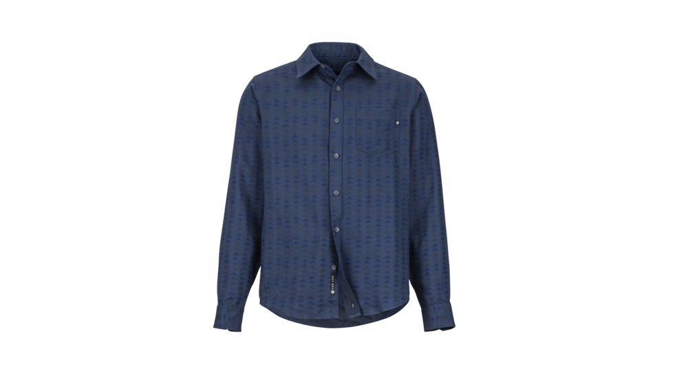 Marmot Lost Coast Midweight Flannel - Mens, Vintage Navy, Medium, 44530-2636-M