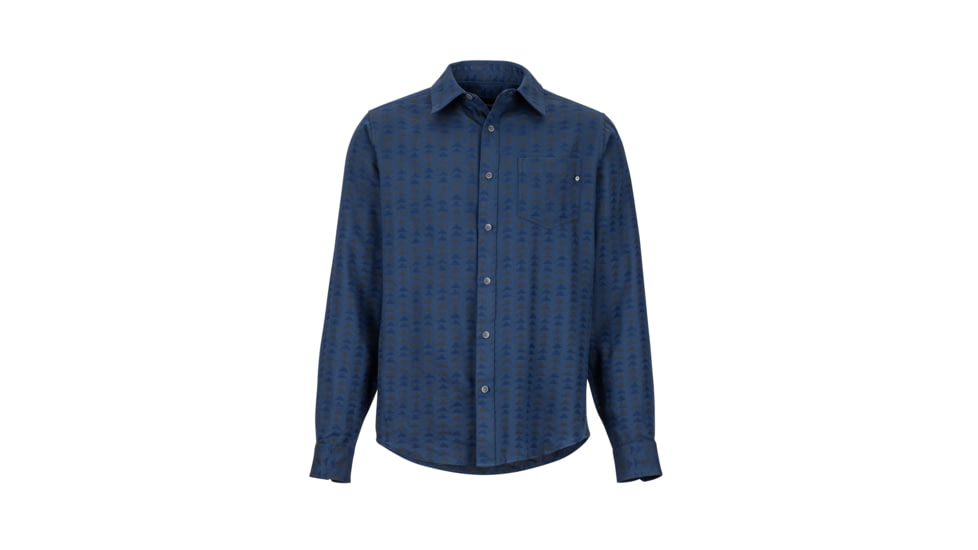Marmot Lost Coast Midweight Flannel - Mens, Vintage Navy, Medium, 44530-2636-M
