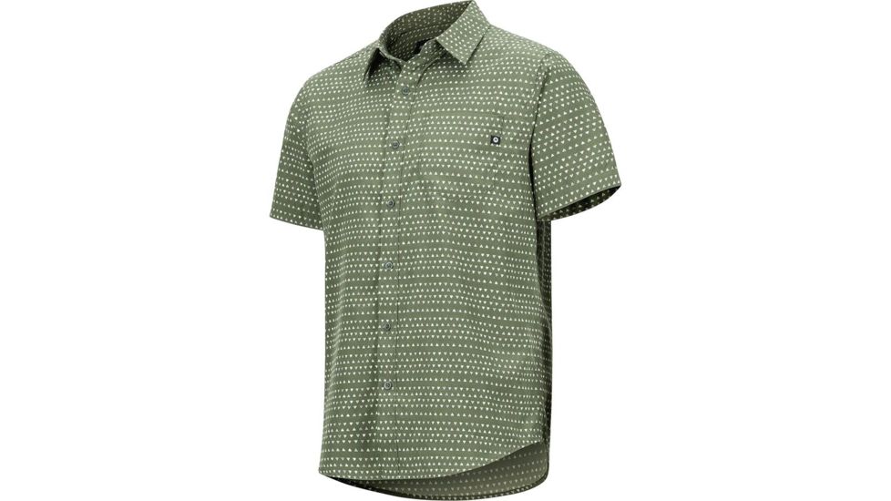 Marmot Lykken Short Sleeve Shirt - Mens, Crocodile Angles, Extra Large, 44060-4865-XL
