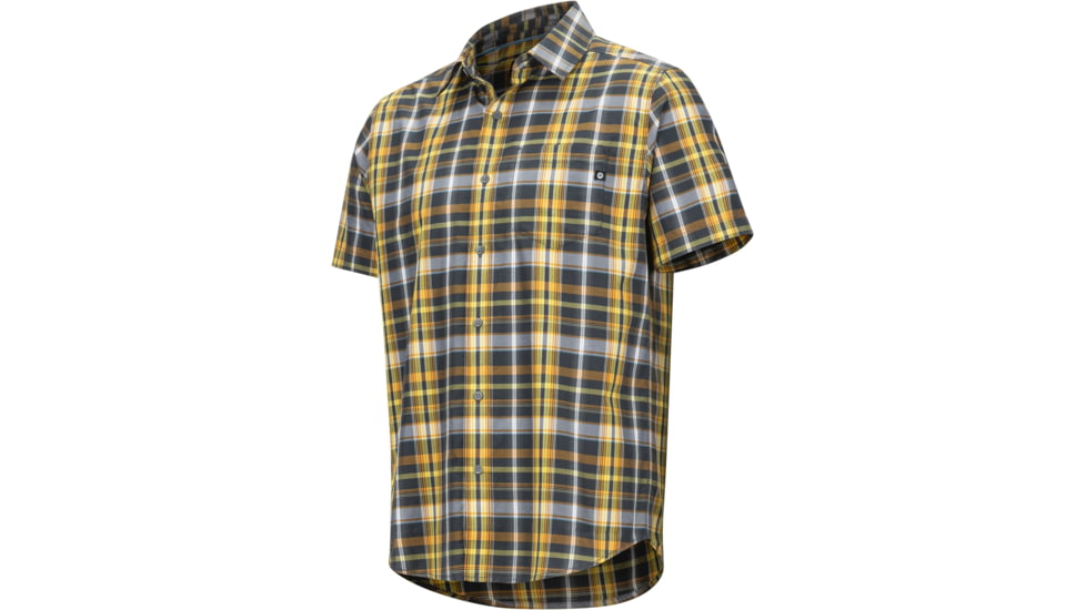 Marmot Lykken Short Sleeve Shirt - Mens, Dark Charcoal, Medium, 44060-1725-M