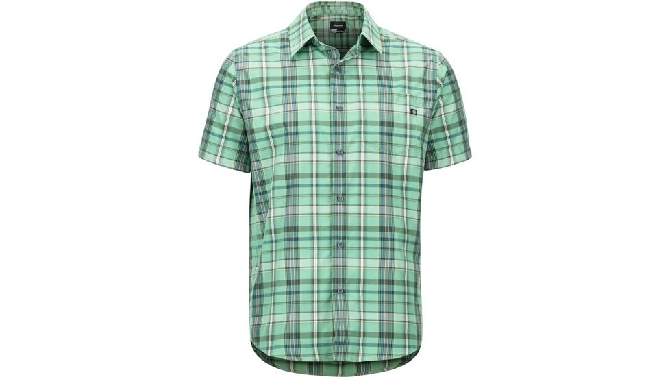 Marmot Lykken Short Sleeve Shirt - Mens, Pond Green, 2XL, 44060-4570-XXL