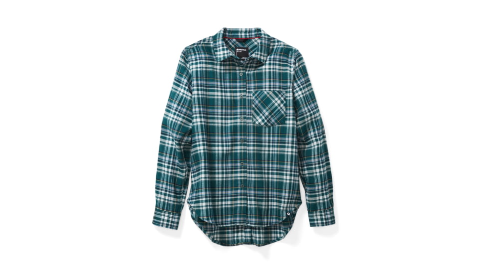 Marmot Maggie Midweight Flannel LS - Womens, Botanical Garden, Extra Small, 47170-4996-XS