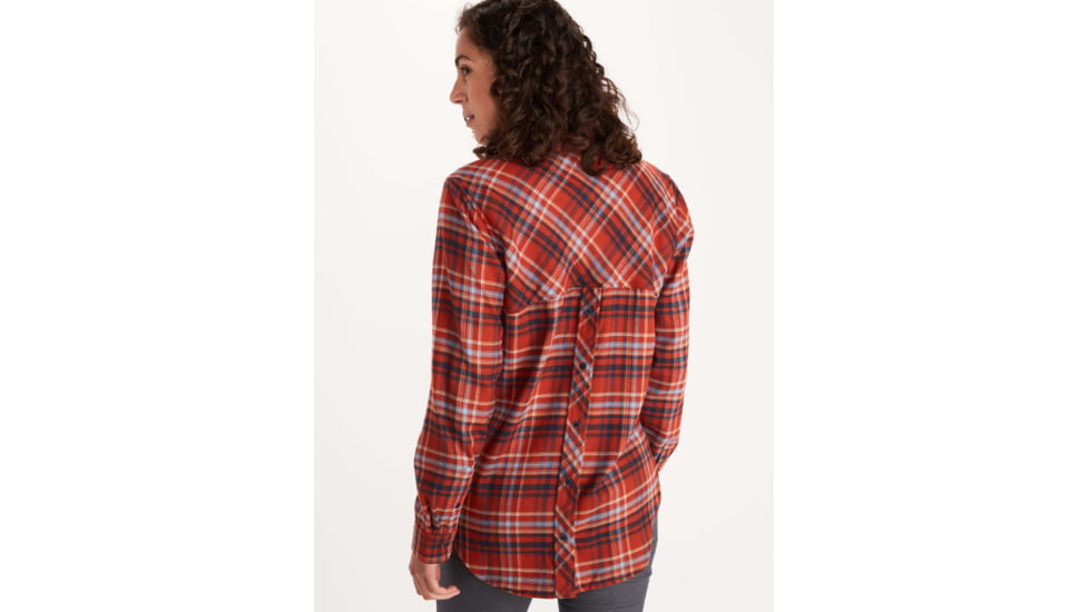 Marmot Maggie Midweight Long Sleeve Flannel - Womens, Picante, Medium, 47170-6740-M