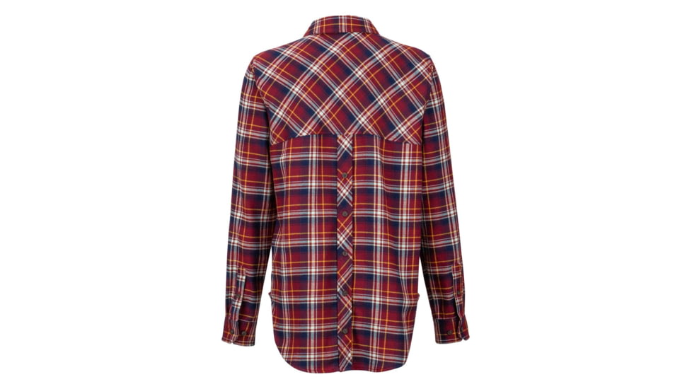 Marmot Maggie MidWt Flannel LS - Womens, Claret, Small, 47170-6125-S