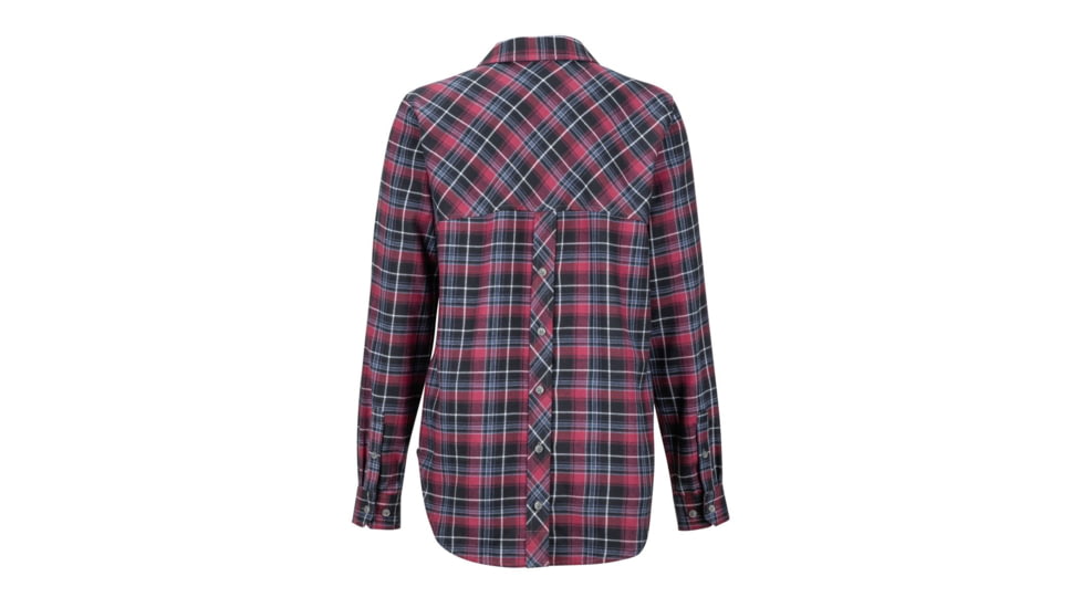 Marmot Maggie MidWt Flannel LS - Womens, Dark Steel, Medium, 47170-1132-M