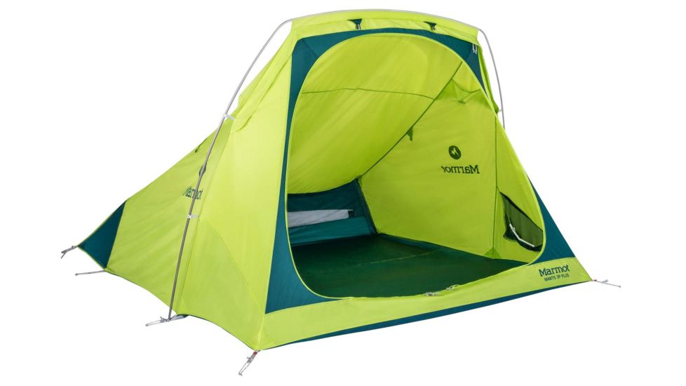 Marmot Mantis 3P Plus Tent, Macaw Green/Deep Teal, One Size 39830-4953-ONE