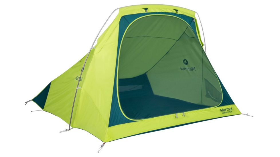 Marmot Mantis 3P Plus Tent, Macaw Green/Deep Teal, One Size 39830-4953-ONE