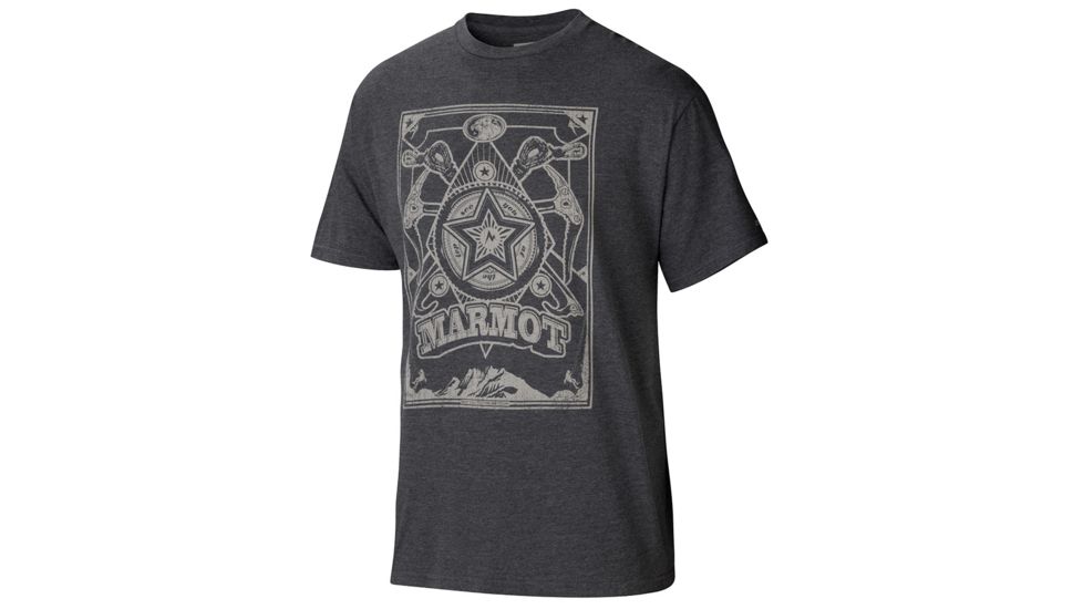 Marmot Marmoganda Tee - Men's-Charcoal Heather-Large