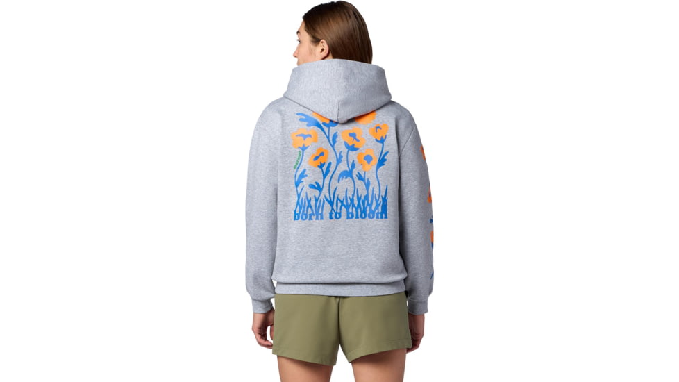 Marmot Born to Bloom Hoody -Women's, Grey Heather, Small, 195115397043