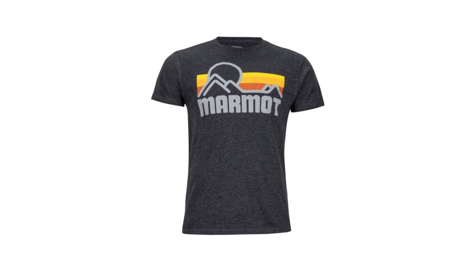 Marmot Marmot Coastal Short Sleeve T-Shirt - Mens, Dark Charcoal Heather, L 42430-1873-L
