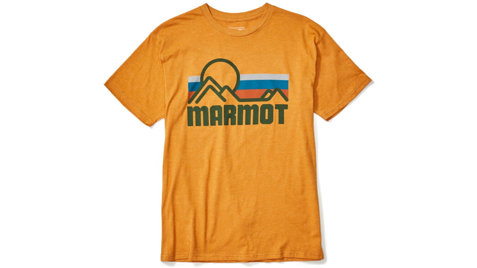 Marmot Coastal Short Sleeve Tee - Mens, True Aztec Gold Heather, Large, 42430-9496-L