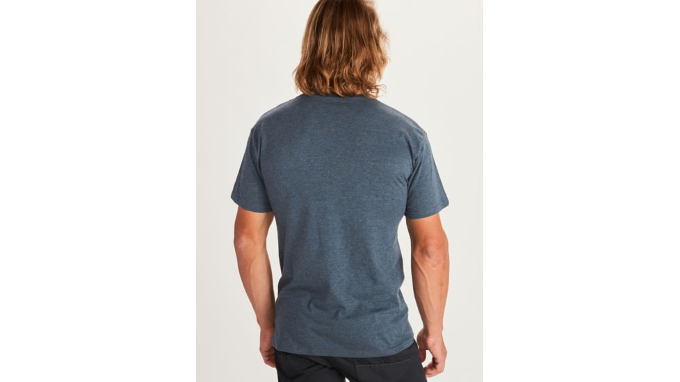 Marmot Coastal Short Sleeve Tee - Mens, True Navy Heather, Large, 42430-8854-L