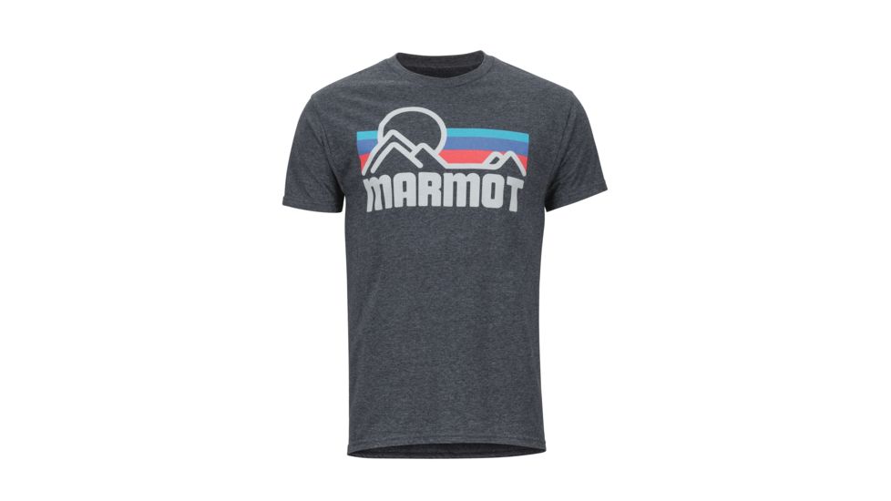 Marmot Marmot Coastal Tee Short Sleeve - Mens, Charcoal Heather, Small, 42430-1204-S