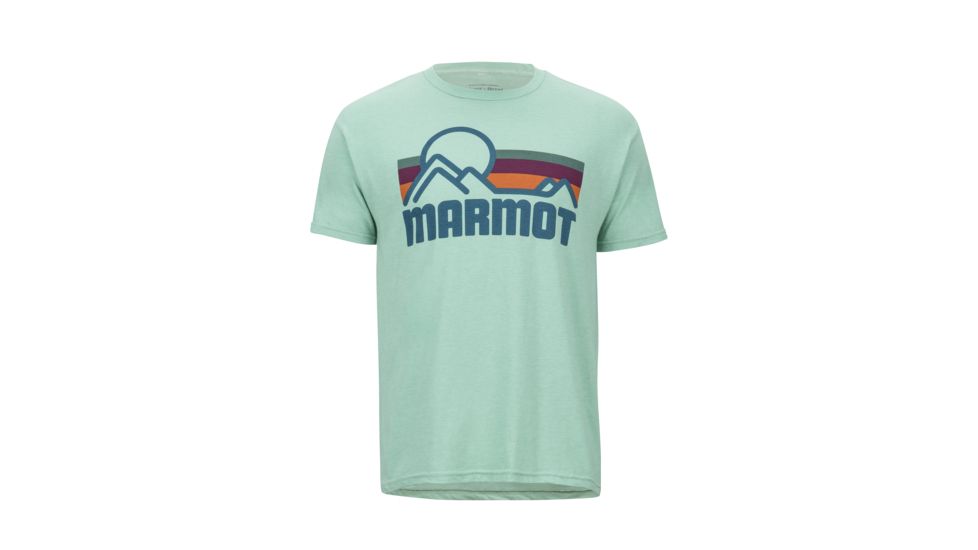 Marmot Marmot Coastal Tee Short Sleeve - Mens, Pond Green Heather, Extra Large, 42430-8768-XL