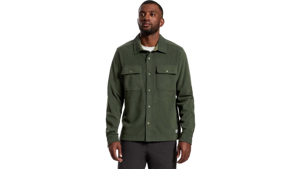 Marmot Felton Fleece Long Sleeve Shirt - Men's, Olive Grove Heather, Extra Large, 195115370244