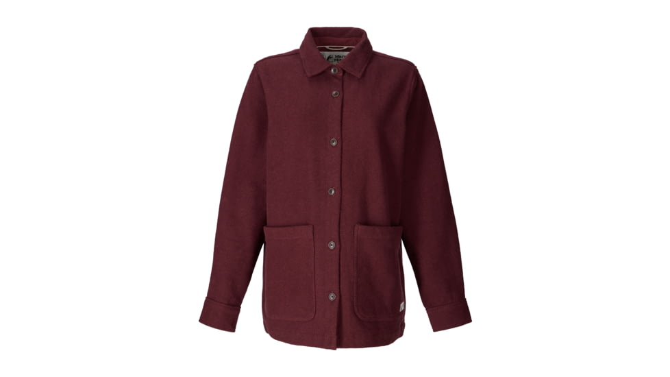 Marmot Pinecrest Heavyweight Flannel Overshirt - Women's, Soft Oxblood Twill, Medium, 195115421618