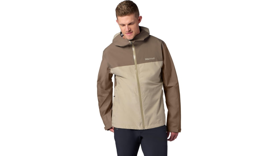 Marmot PreCip Evo Flex Jacket - Men's, Claystone/Shale Grey, Large, 195115393205
