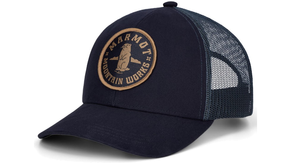 Marmot Retro Trucker Hat, Nightfall Navy, One Size, 195115380304