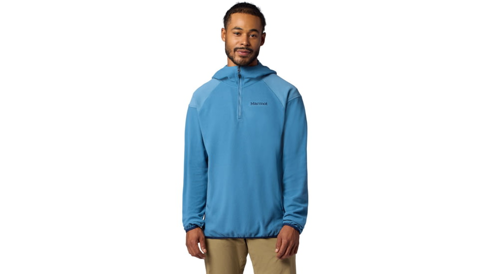 Marmot Rockbound Fleece Hoody -Men's, Summer Storm, Large, 195115391256