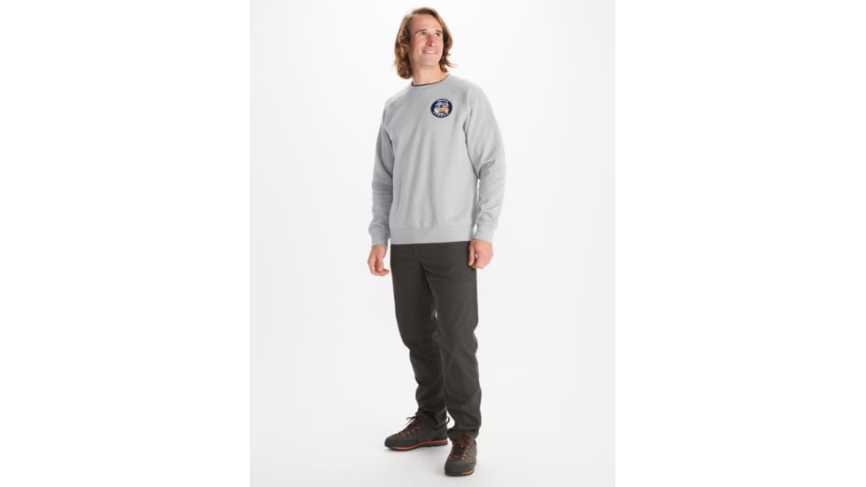 Marmot Marmot x Bronco Crew Sweatshirt - Mens, Sleet Heather, Small, M13721-502-S