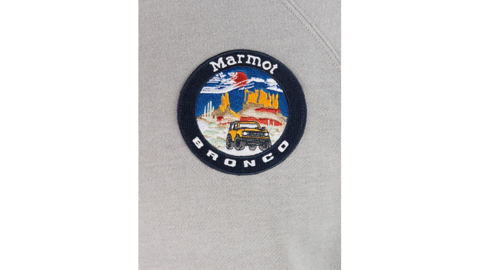 Marmot Marmot x Bronco Crew Sweatshirt - Mens, Sleet Heather, Small, M13721-502-S