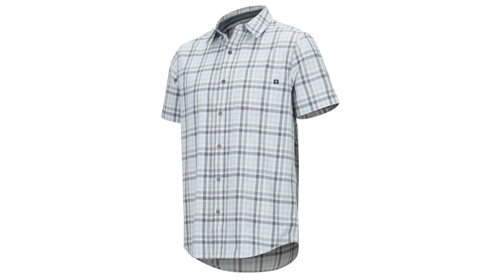 Marmot Meeker Short Sleeve Shirt - Mens, Bright Steel, Extra Large, 44110-1862-XL