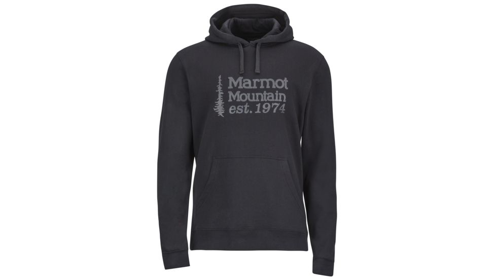 Marmot Mens 74 Hoody, Black, XL, 59130-001-Black-XL