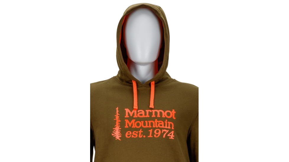 Marmot Mens 74 Hoody, Chamois Heather, L, 59130-7940-L