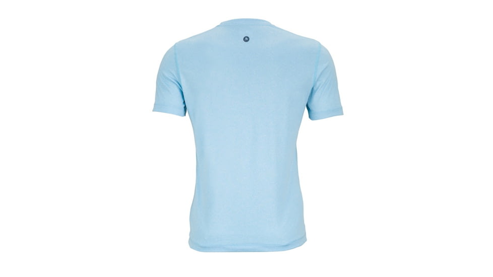 Marmot Mens Conveyor Tee Short Sleeve, Light Blue Heather, XXL, 51820-8555-XXL