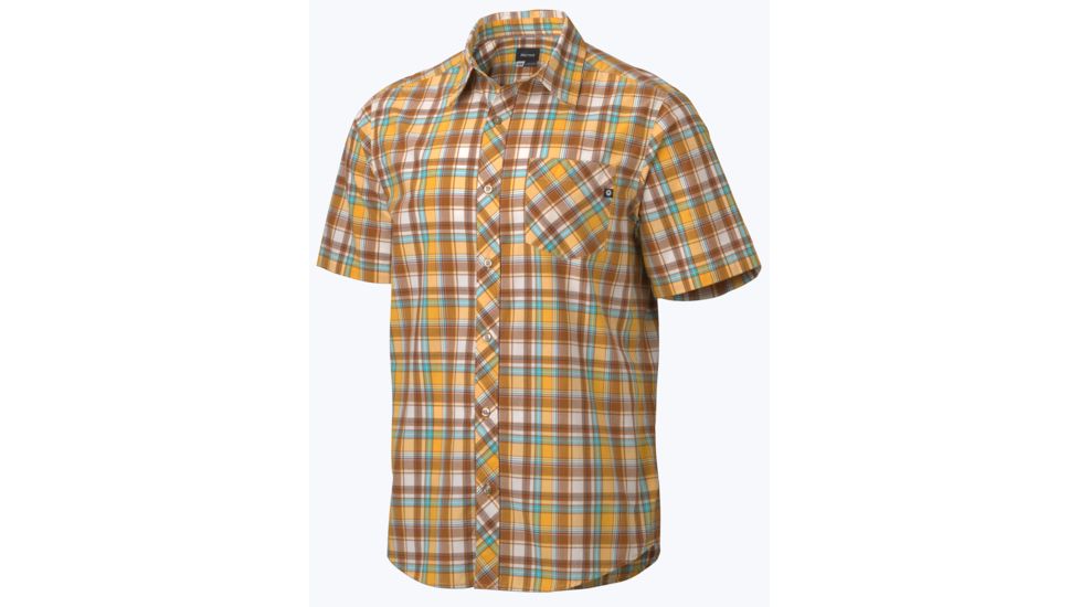 Marmot Mens Cottonwood Short Sleeve Shirt,Autumn Light,2XL MAR1175-ATL-2XL