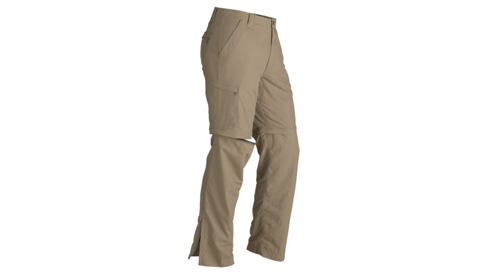 Marmot Cruz Convertible Pant - Men's-40 Waist-Regular Inseam-Desert Khaki