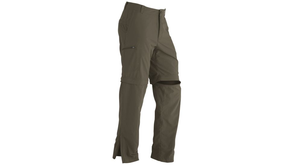 Marmot Mens Cruz Convertible Pants,Olive Night,Size 32 Waist MAR0209-ON-32W