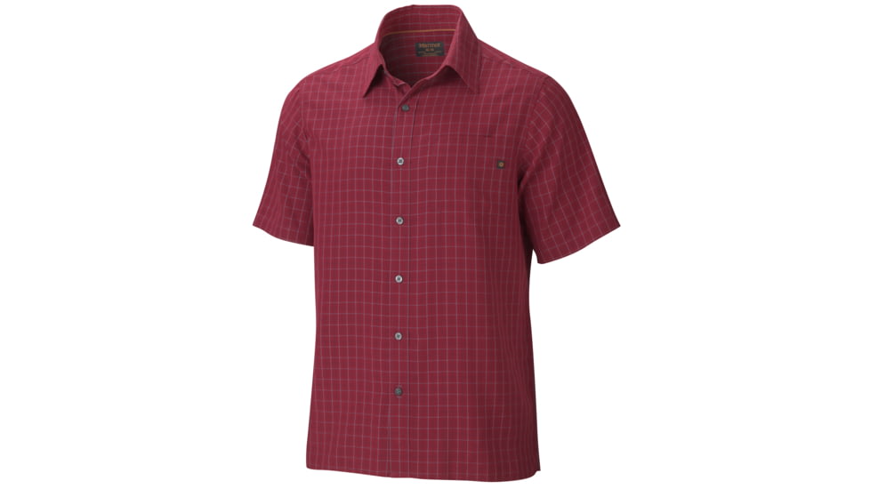 Marmot Eldridge Short Sleeve Shirt - Men's-Brick-XX-Large