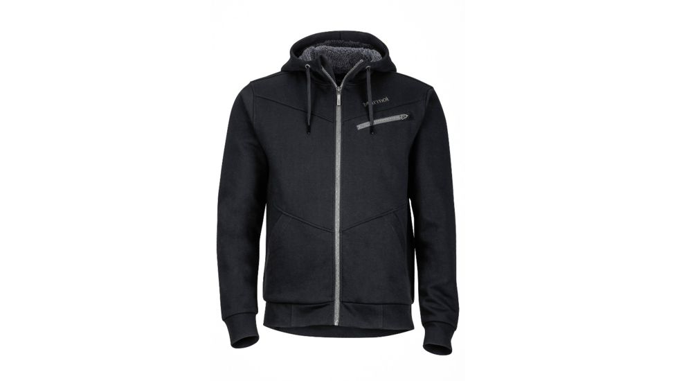 Marmot Mens Parsons Peak Sherpa Hoody, Black, XXL, 44690-001-Black-XXL