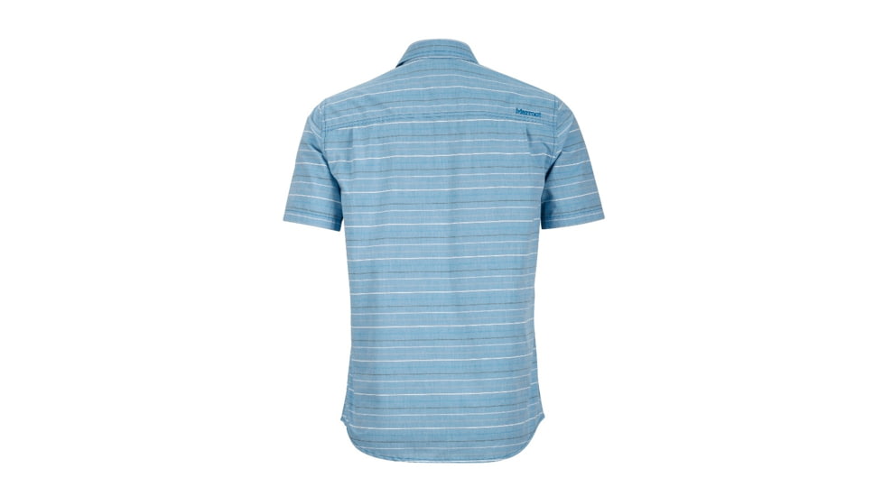 Marmot Mens Pismo Short Sleeve Shirt, Slate Blue, XXL, 53830-3870-XXL